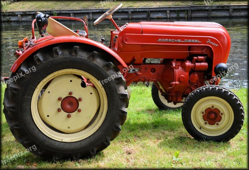 Agriculture Antique Old Tractor Farm