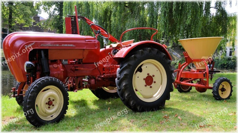 Agriculture Antique Old Tractor Farm