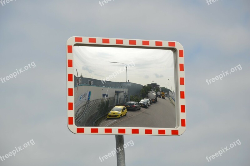 Mirror Traffic Car Bike Truck