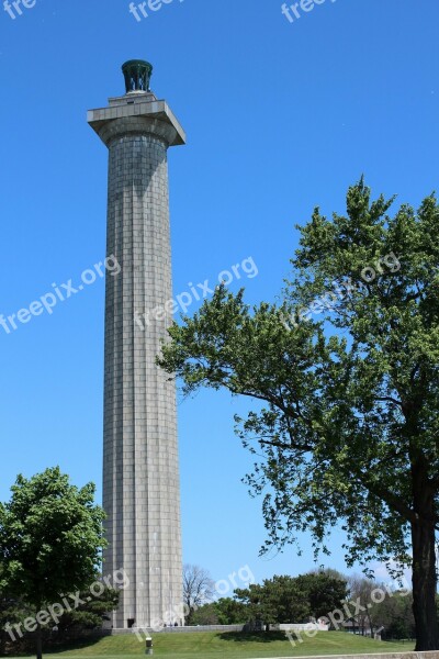 Column Monument Perry' Monument Lake Erie Battle Lake Erie