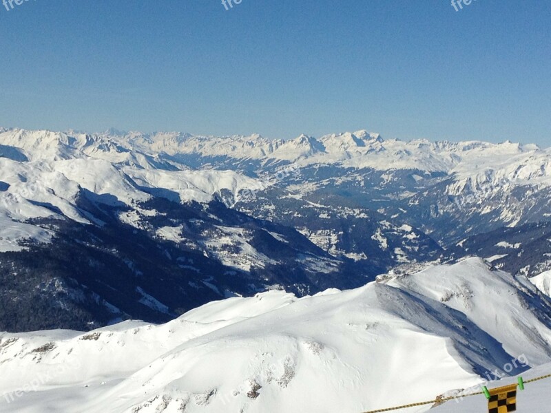 Mountains Sun Switzerland Graubünden Free Photos