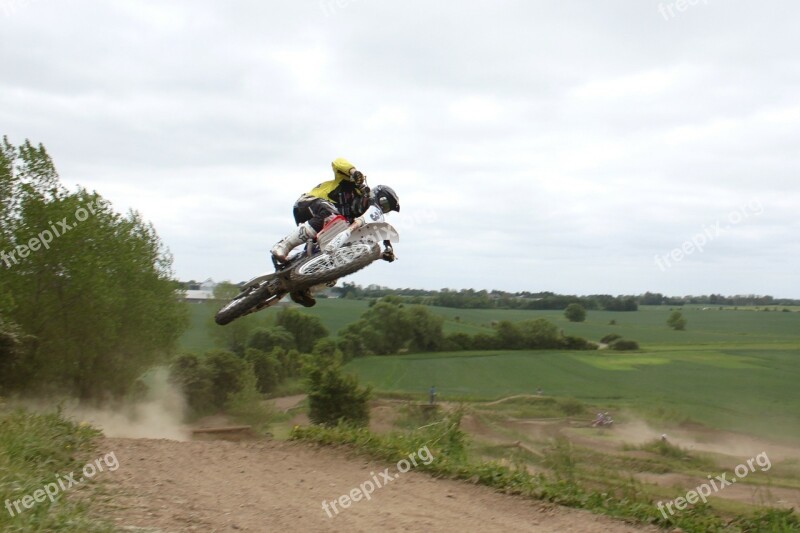 Moto Cross Motorbike Sports Jump Power