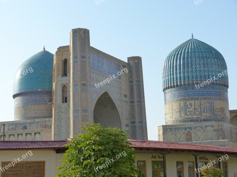 Bibi Xanom Mosque Samarkand Uzbekistan Building