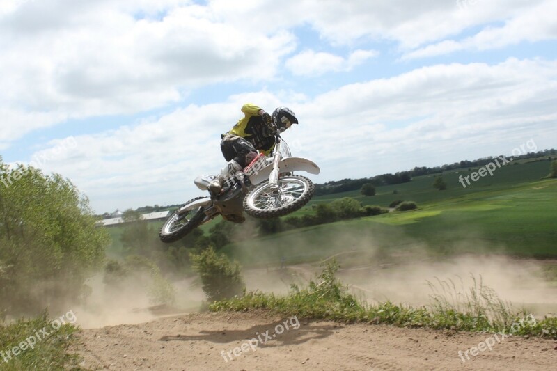 Moto Cross Motorbike Sports Jump Power