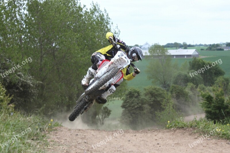 Moto Cross Motorbike Sports Jump Power