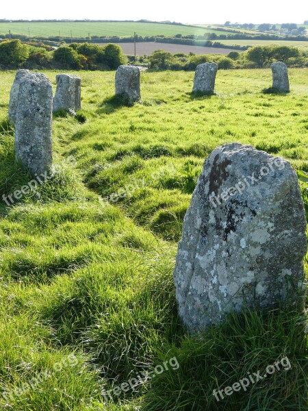 Stone Circle Cornwall Megaliths Place Of Worship Magic