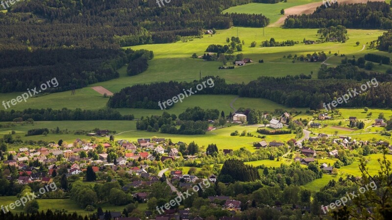 Countryside Country Czech Landscape Rural