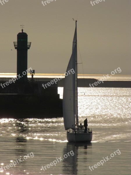 Boat Sailboat Sea Port Water