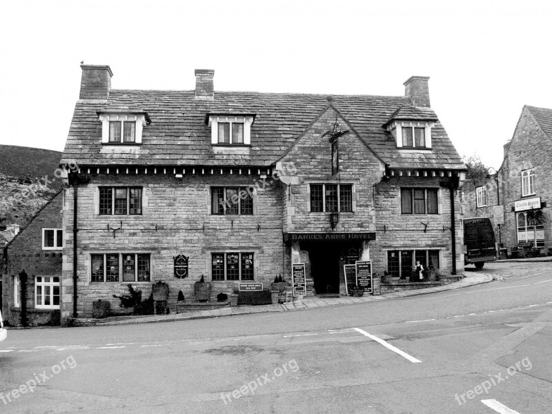 Old Village Houses Roof Corfe