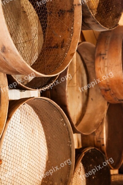 Wooden Sieve Sift Object Tool