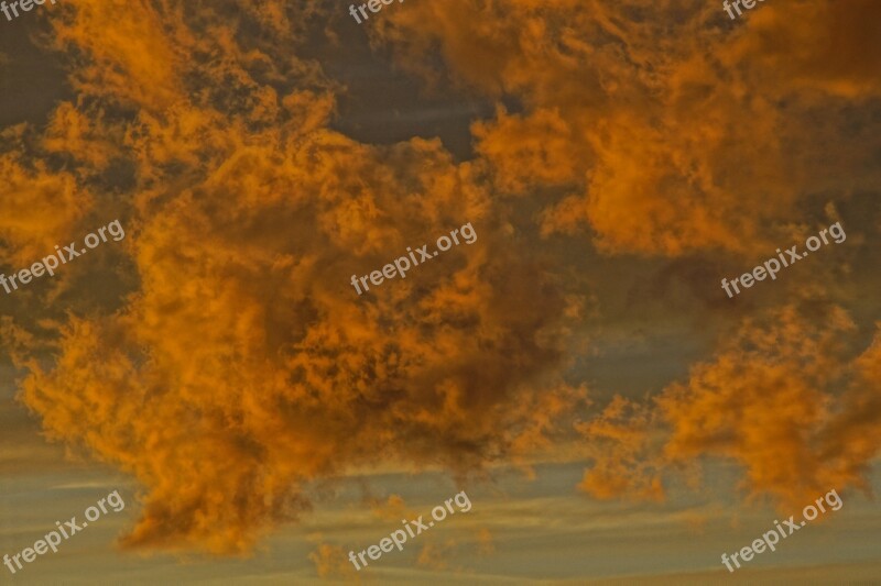 Clouds Painting Art Illuminated Sky Cloud