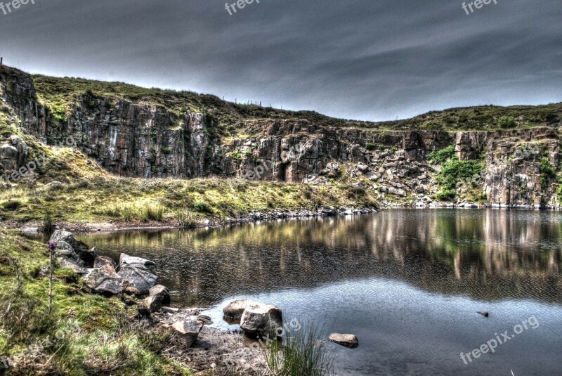 Quarry Disused North England Rock