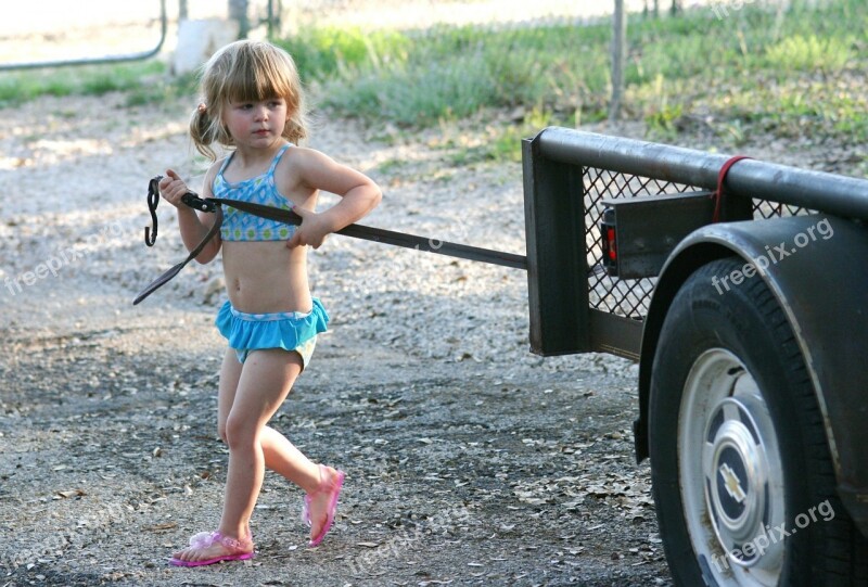 Summer Girl Working Girl Little Girl Bathing Suits