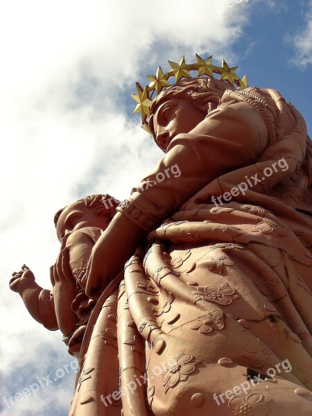 Puy In Velay Statue Virgin And Child Free Photos