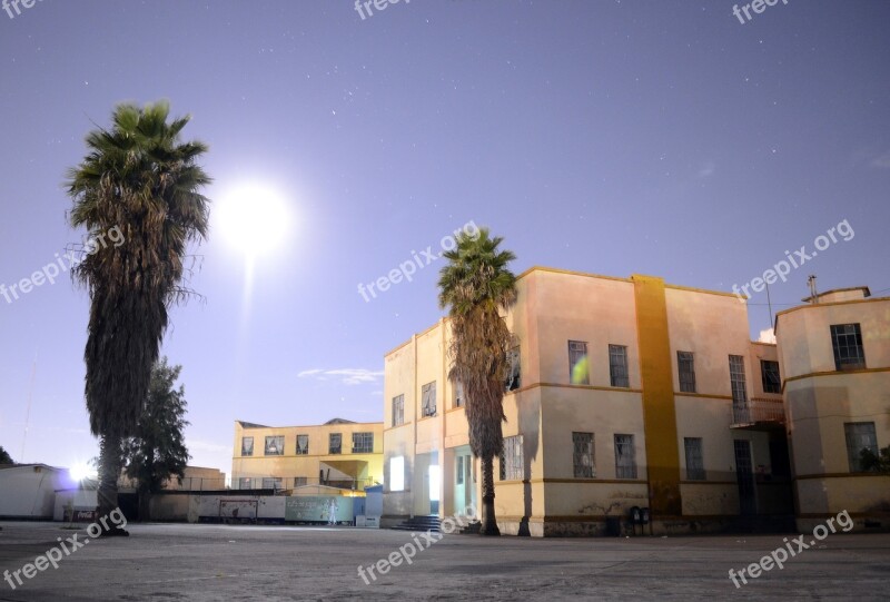 Building Night School Street Buildings