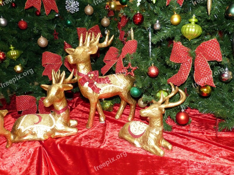 Christmas Atmosphere Golden Christmas Ornament Gold