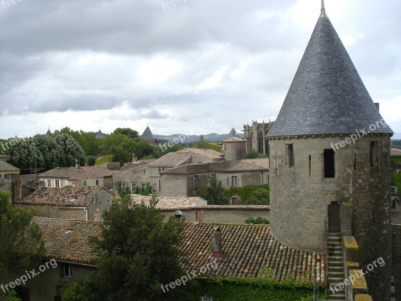 Castle Tower Plant Building Middle Ages