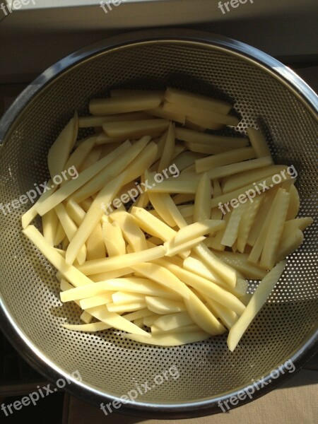 French Fries P Homemade Raw Free Photos