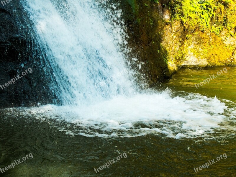 Waterfall River Landscape North Thailand Free Photos