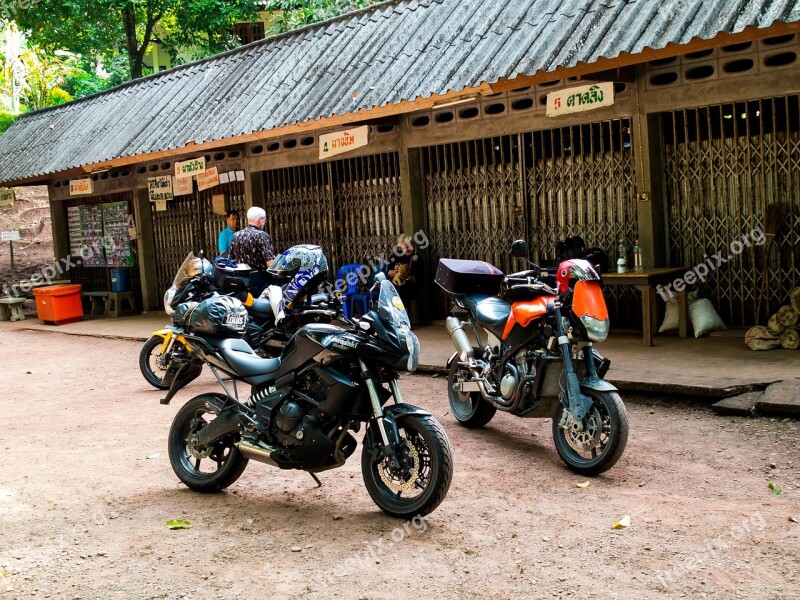 Motorcycles Motorrradtour North Thailand Free Photos