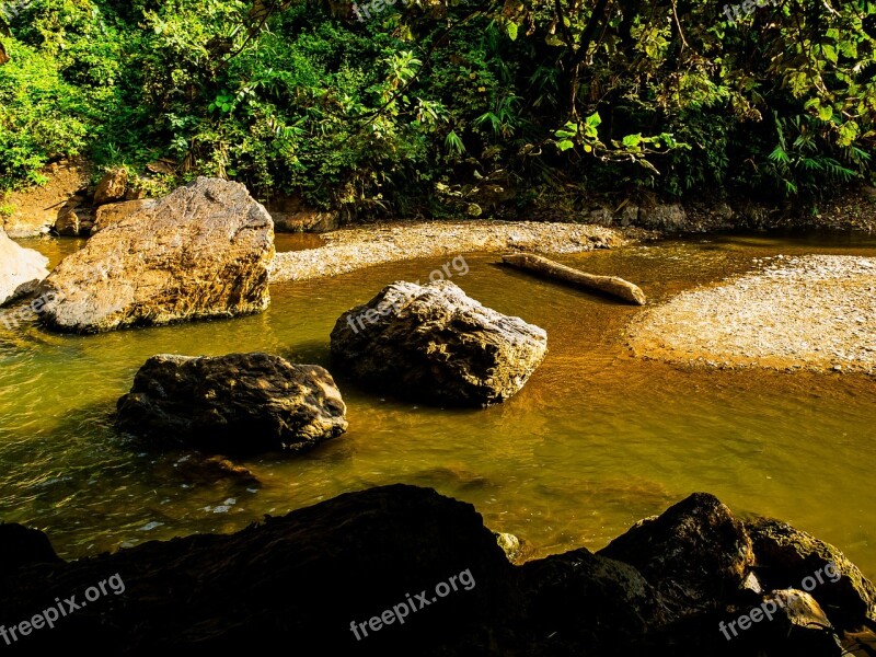 River Landscape Stones North Thailand Free Photos