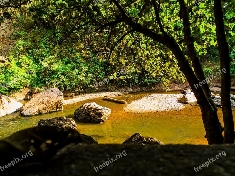 River Landscape Stones North Thailand Free Photos