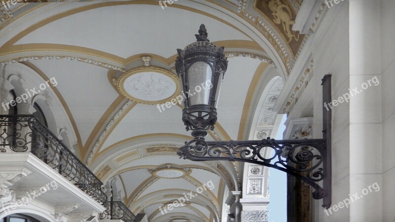 Architecture Arcade Stucco Façade Candlestick Vienna