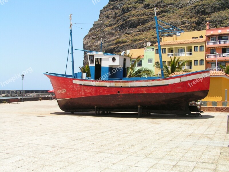 Fishboat Boat Ship La Palma See