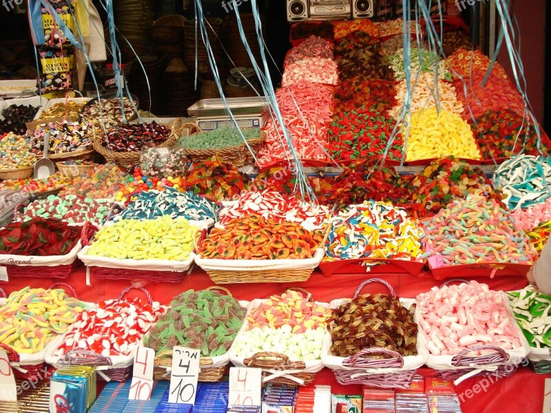 Candy Colors Market Free Photos