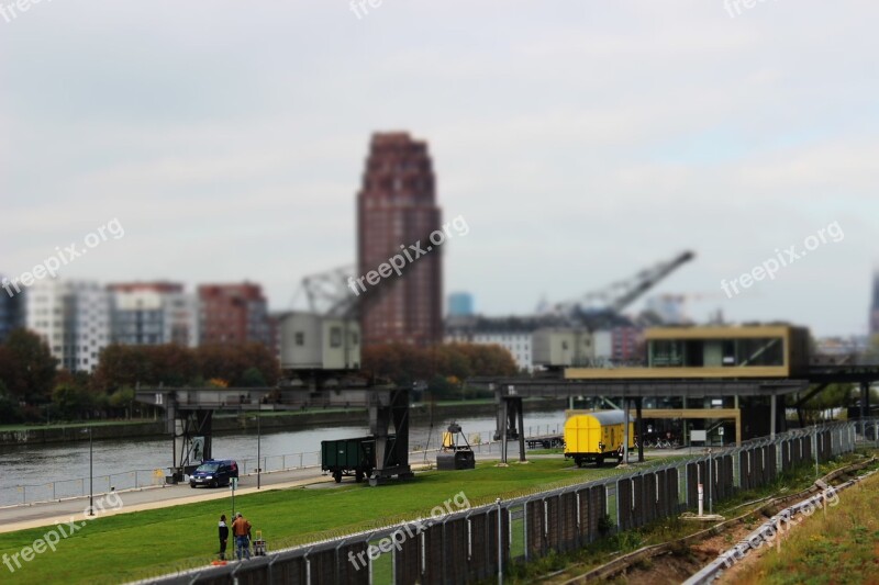 Frankfurt Miniature City Mainplaza River