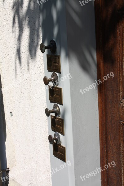 Door Bell Old Brass Address Free Photos