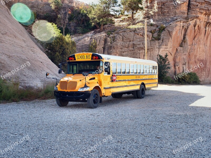 School Bus Usa America Free Photos