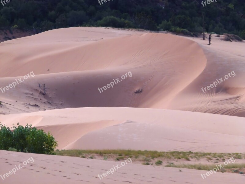 Pink Sand Dunes Utah Usa Sand Desert