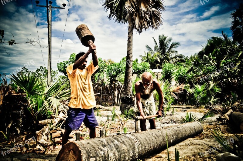 People Work North Sri Lanka