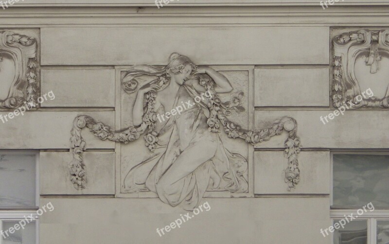 Architecture Art Nouveau Vienna Stucco Free Photos