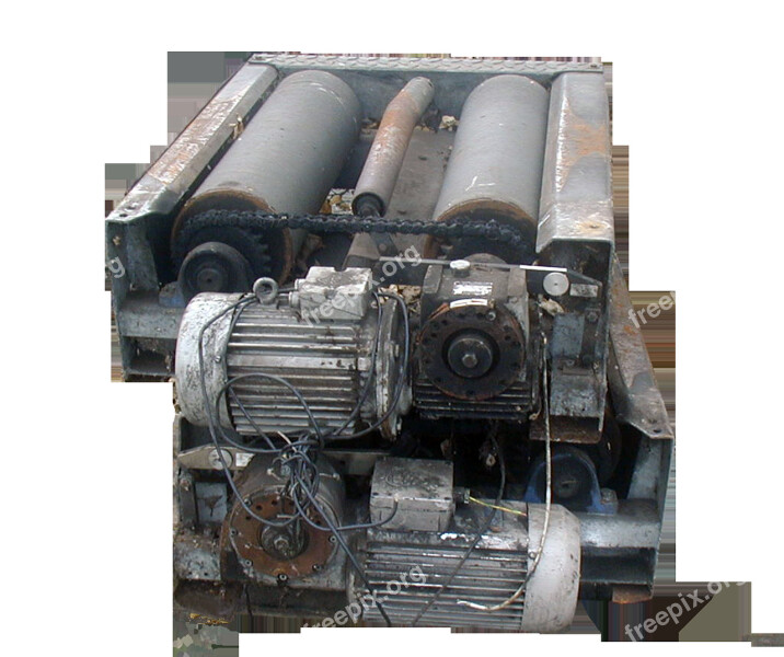 Motor Scrap Machine Isolated Free Photos