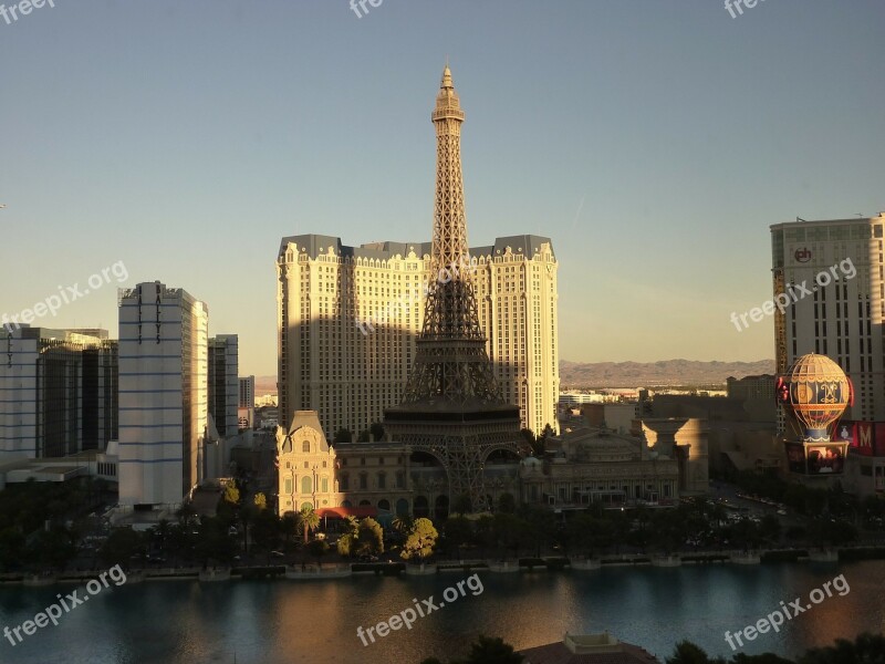 Las Vegas Eiffel Tower Usa Places Of Interest Free Photos