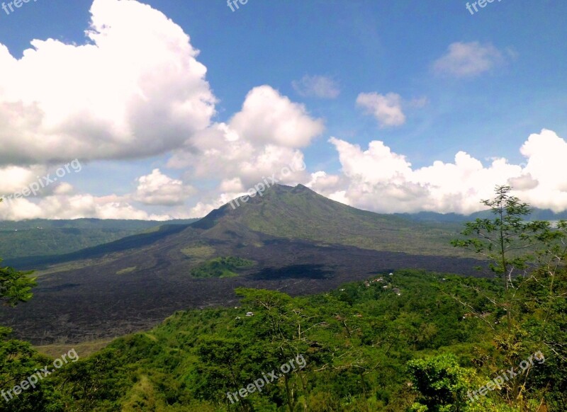 Gunung Batur Kitamani Bali Indonesia Mountain