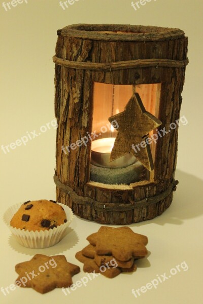 Cookie Muffin Cookies Candlelight Rustic