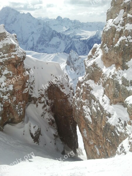 Ski Freeride Steep Slope Joel Rinne Free Photos