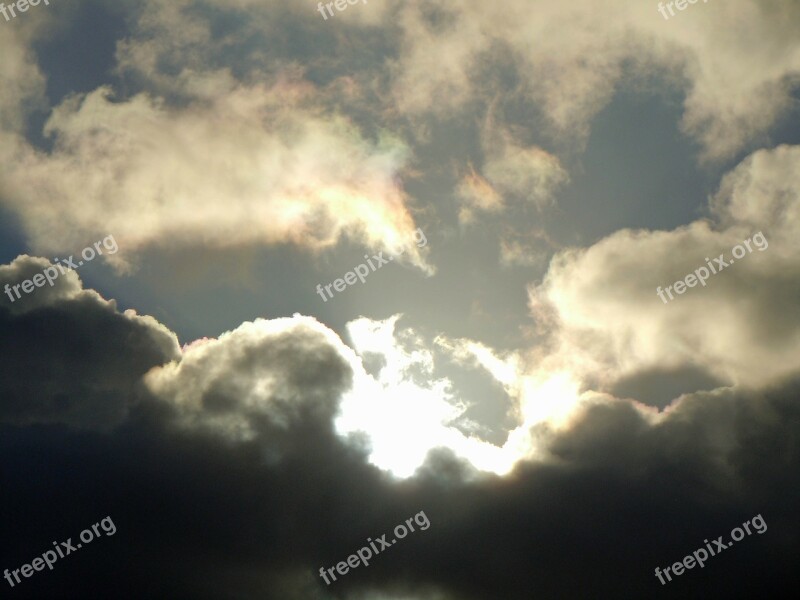 Rain Clouds Sunbeam Cloud Image Free Photos