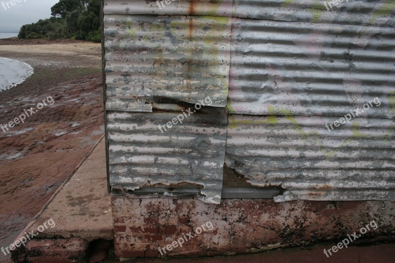 Metal Old Rust Rusted Bricks