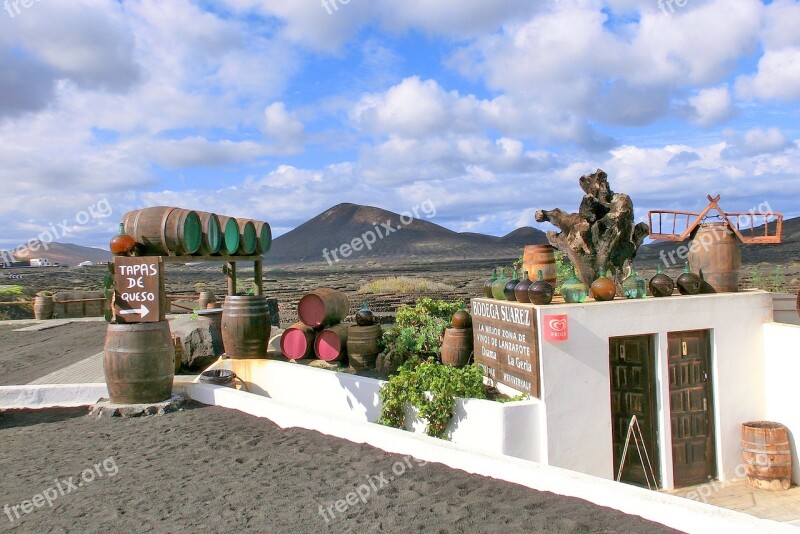 Lanzarote La Geria Steinig Free Photos