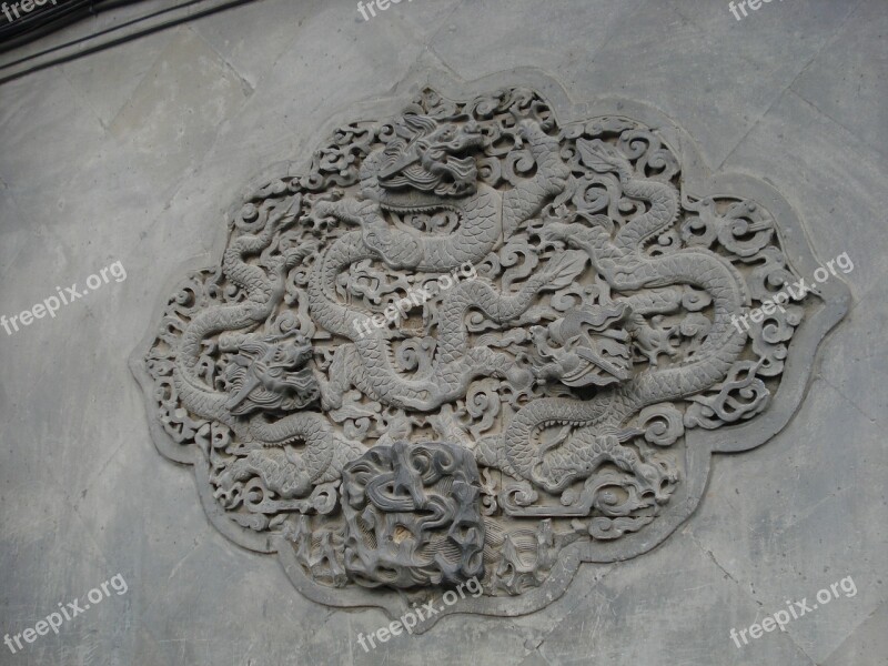 Low Relief Sculpture Pierre Gis Dragon