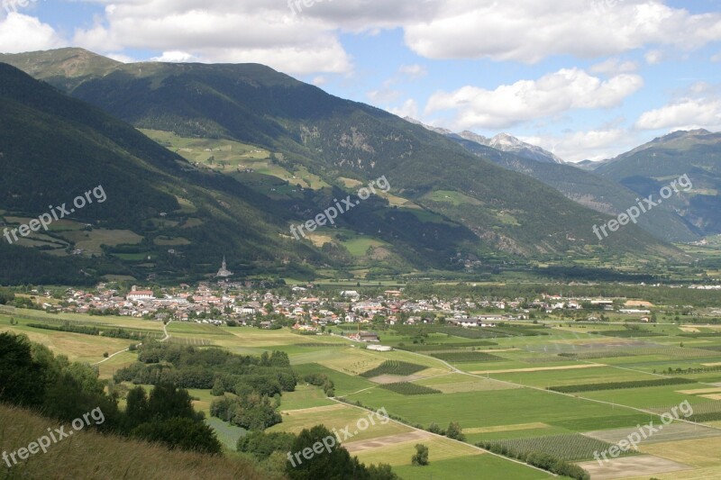 South Tyrol Vintschgau Italy Dolomites Panorama