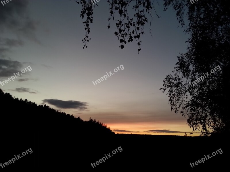 Black Forest Calw Sunset Free Photos