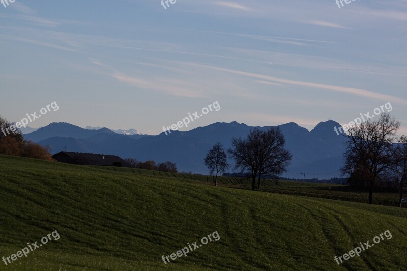 Hair Dryer Landscape Mountains Alpine Upper Bavaria