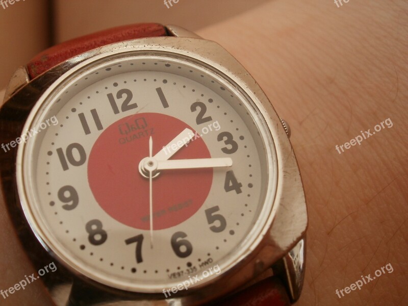 Watch Red Art Clock Czech