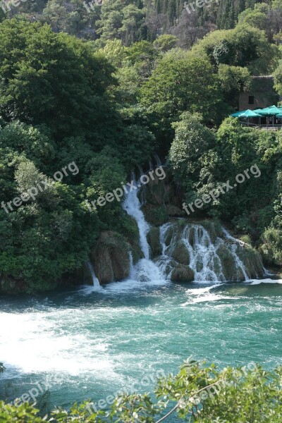 Waterfall Krka Holidays Trip Croatia