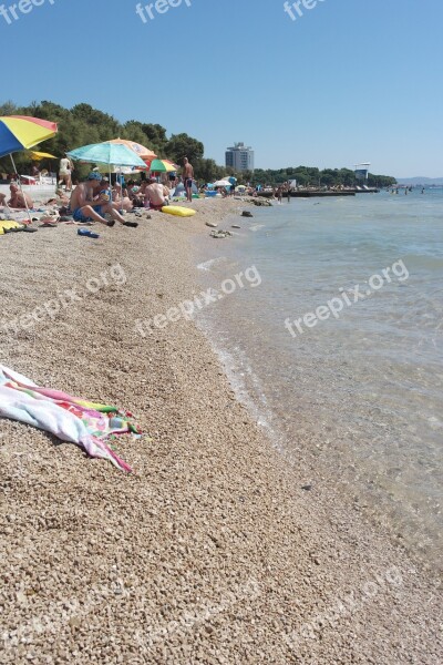 Beach Holidays Sea Stones Tourists